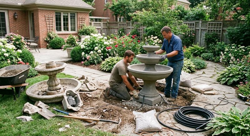Garden Fountain Replacement in Honolulu, HI